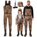 DaddyGoFish Matching Neoprene Chest Waders with Boots & Cap