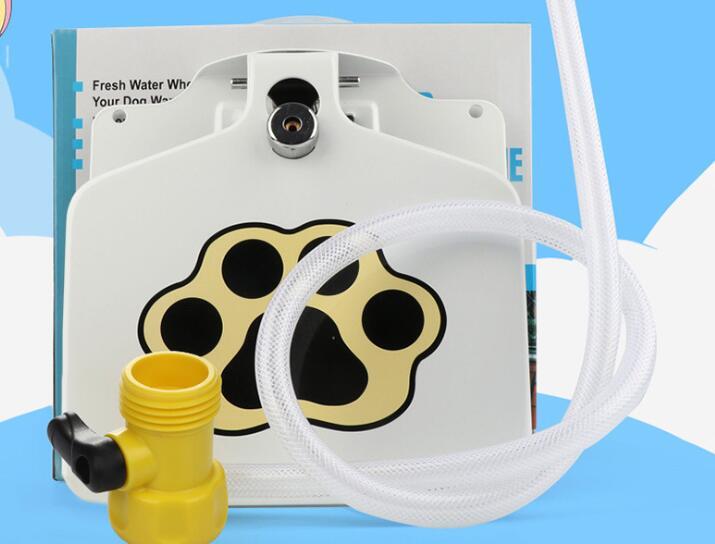 Outdoor Fresh-Flow Step-Activated Pet Water Fountain