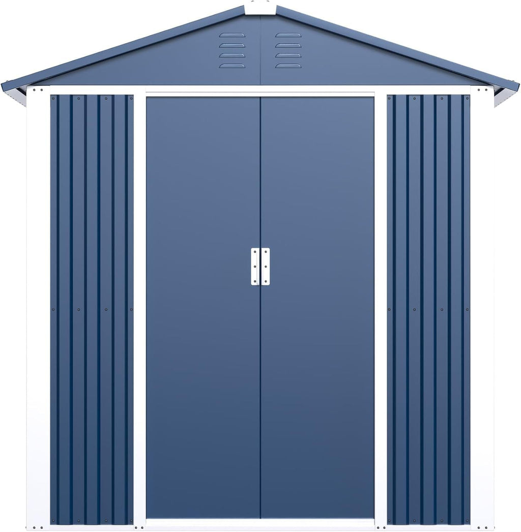 Professional 5.3ft x 4ft Double-Sloping Roof Metal Utility Storage Suite