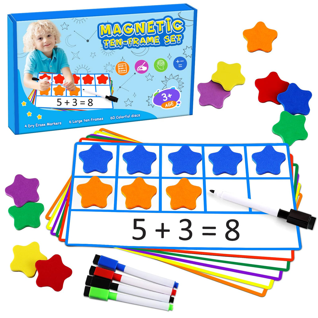 Magnetic Ten-Frame Math Manipulative Kit