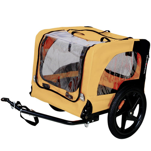 2-in-1 Heavy-Duty Foldable Pet Stroller & Bicycle Trailer