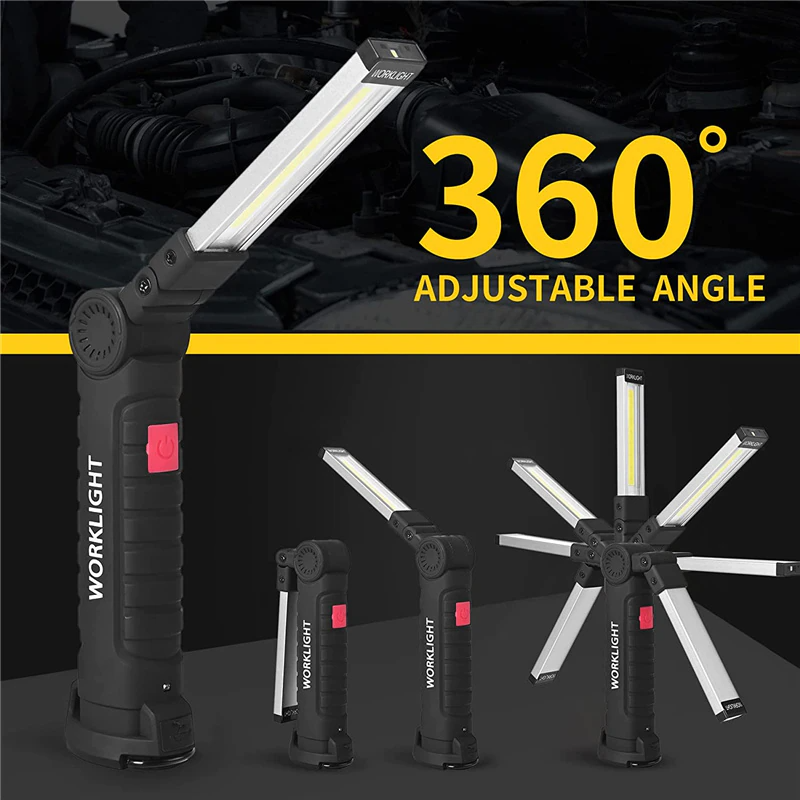 Professional Magnetic 360° Rechargeable LED COB Work Light Suite