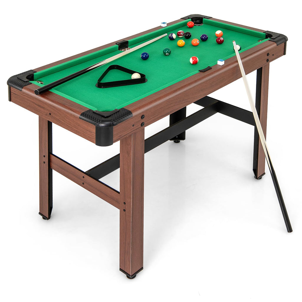 48" Classic Wooden Billiards Table Complete Set (Green)