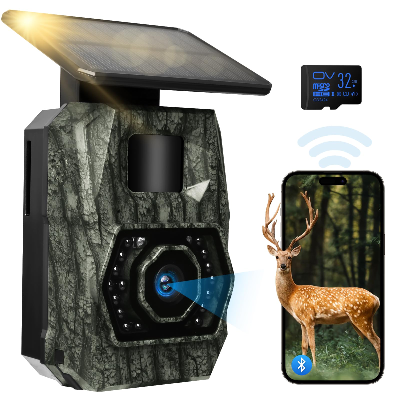 MAXDONE 48MP Solar WiFi Trail & Security Camera Bundle