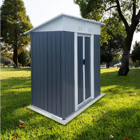 Professional 5x3ft Small Gardening Tool House & Outdoor Metal Shed