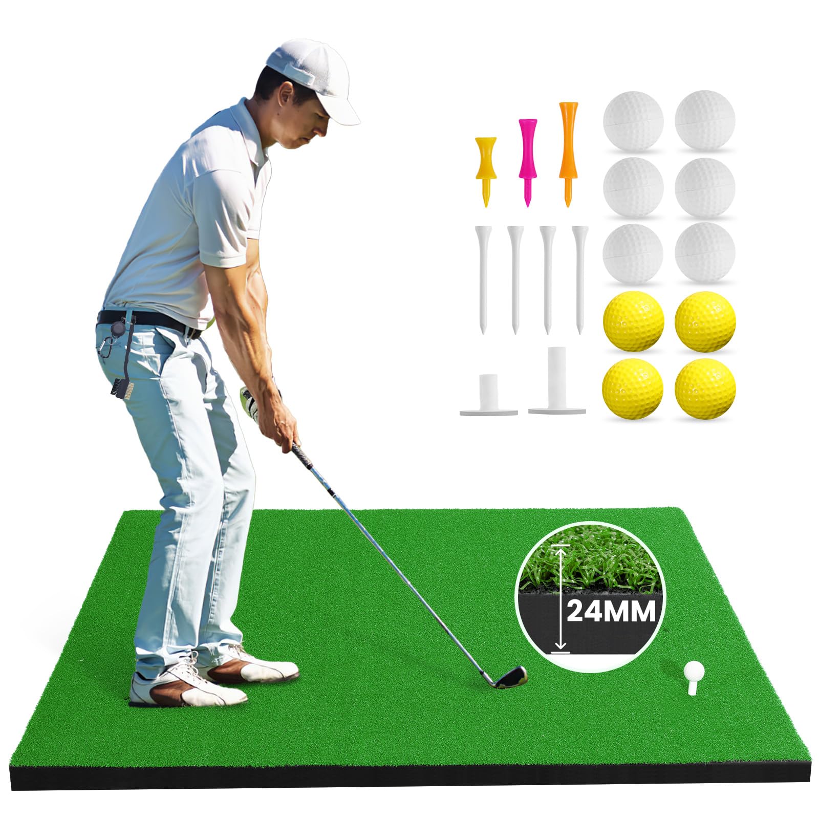 Abosi Professional 5x4ft Commercial-Grade Thickened Golf Hitting Suite