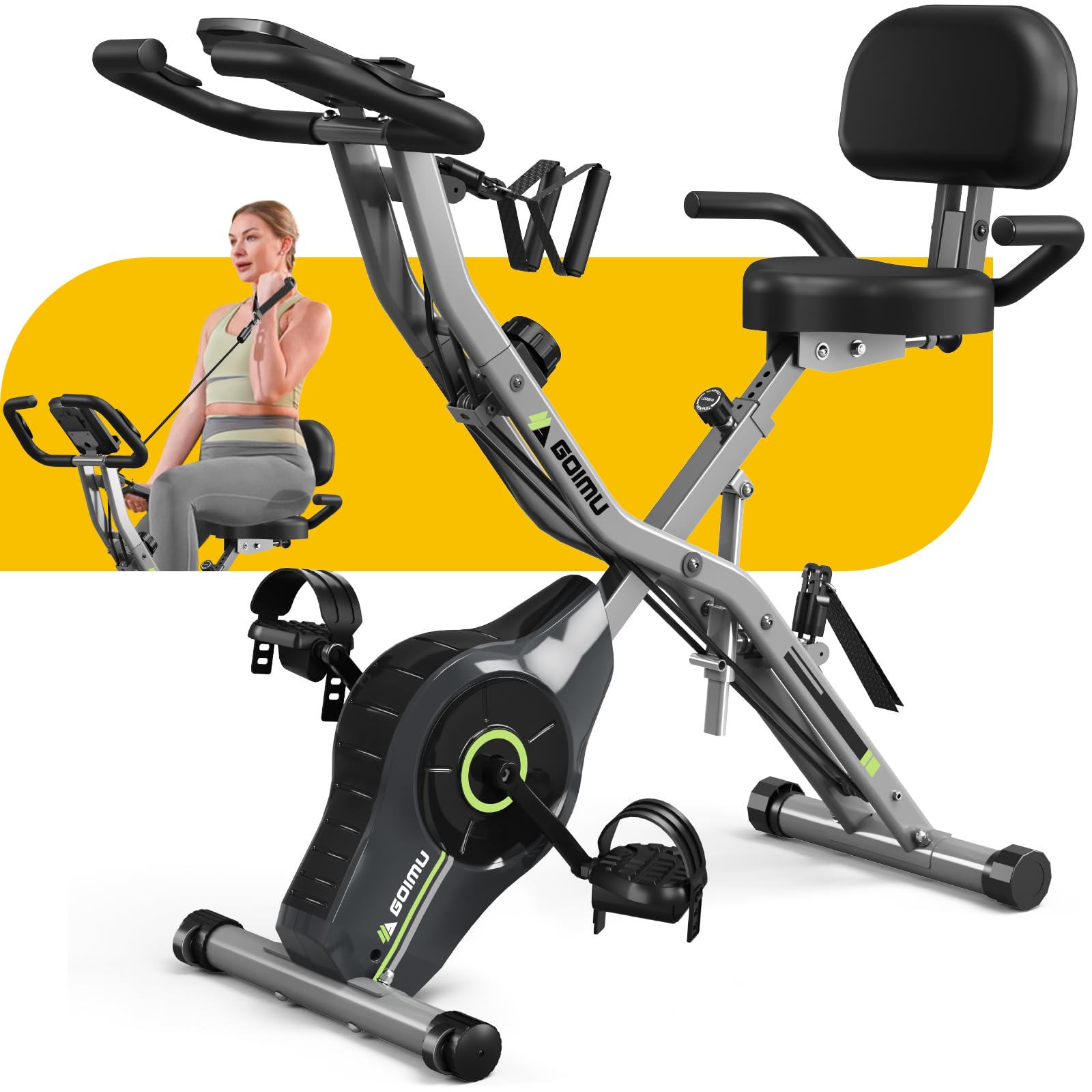 'Flex-Ride' 5-in-1 Foldable Multi-Position Stationary Bike