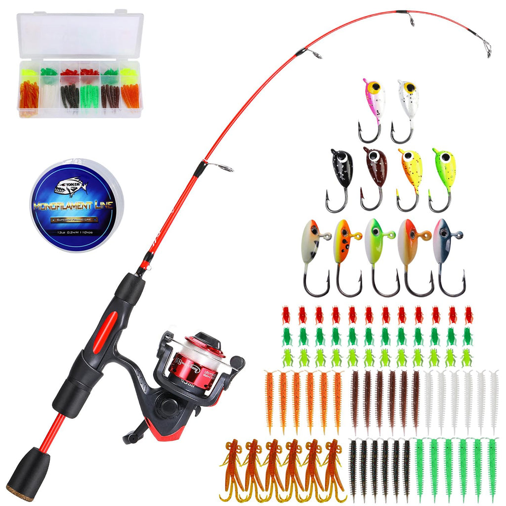 Sougayilang 27" Ice Fishing Rod & Reel Combo Kit