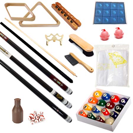 Premium 32-Piece Billiards & Pool Table Accessory Kit
