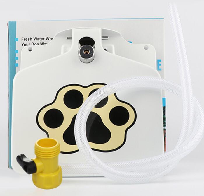 Outdoor Fresh-Flow Step-Activated Pet Water Fountain