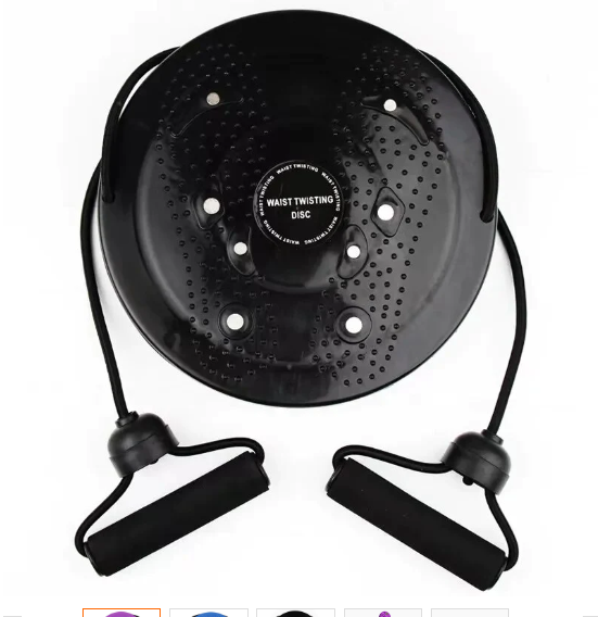 2-in-1 Core Twister & Resistance Band Fitness Station