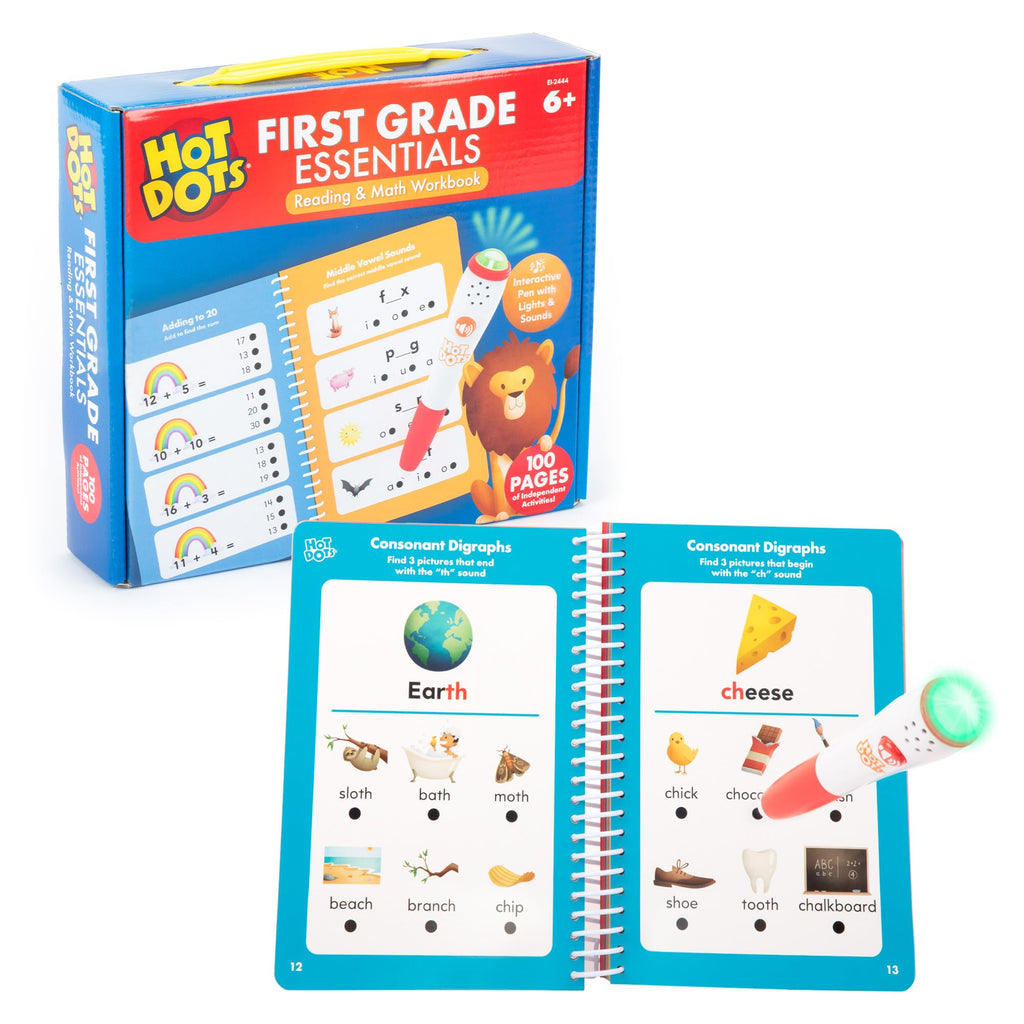 Hot Dots 1st Grade Mastery: Interactive Math & Reading System