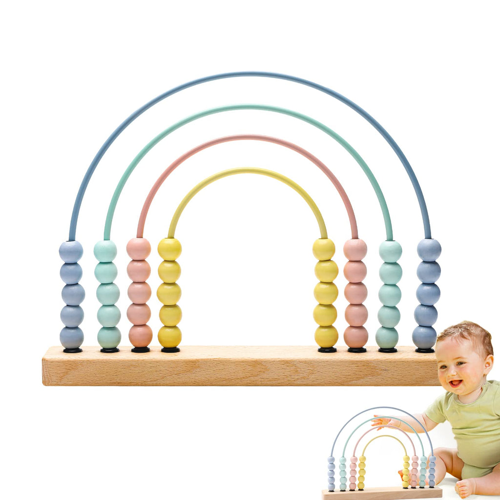 Premium Wooden Rainbow Abacus & Counting Frame
