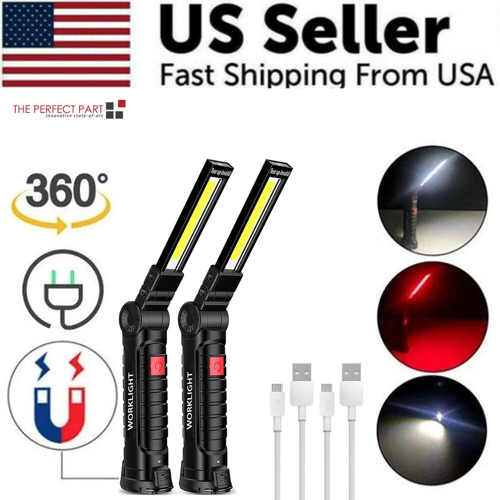 Professional Magnetic 360° Rechargeable LED COB Work Light Suite