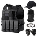 Complete Tactical Airsoft & Paintball Vest Bundle (Black)