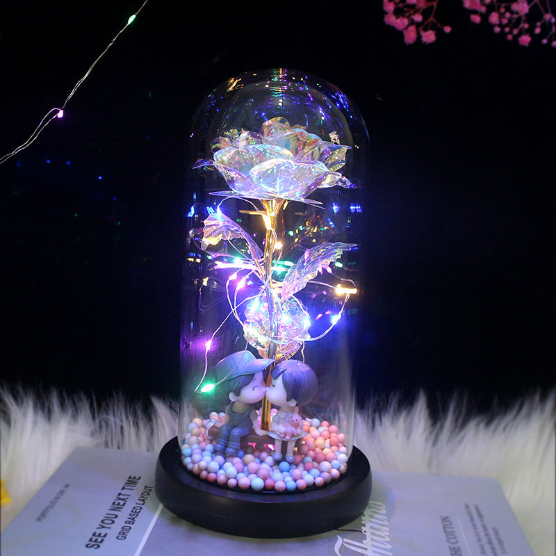 Legacy Love🔐 Preserved Forever Rose LED Night Light in Glass Dome