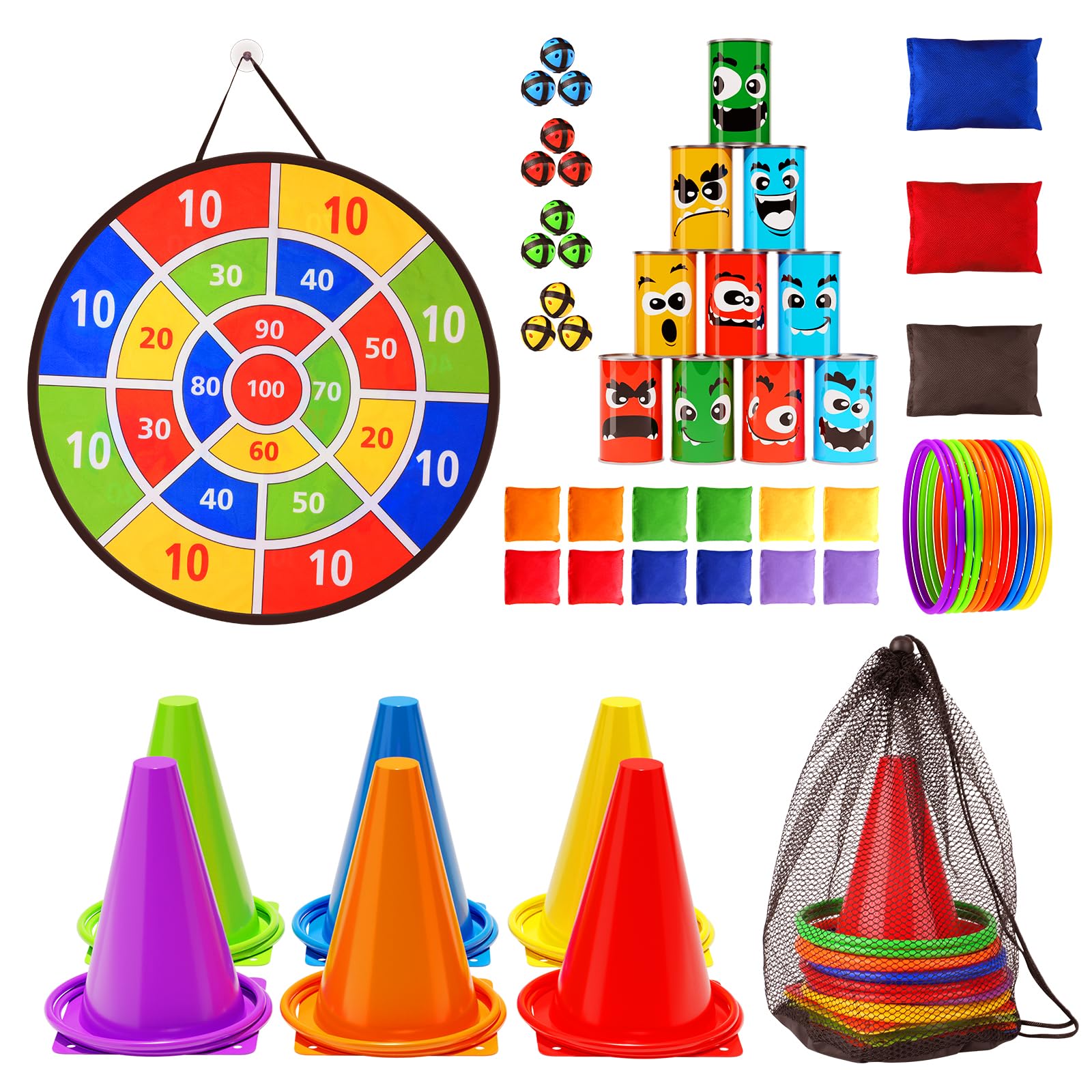 58-Piece Ultimate Field Day & Carnival Game Combo