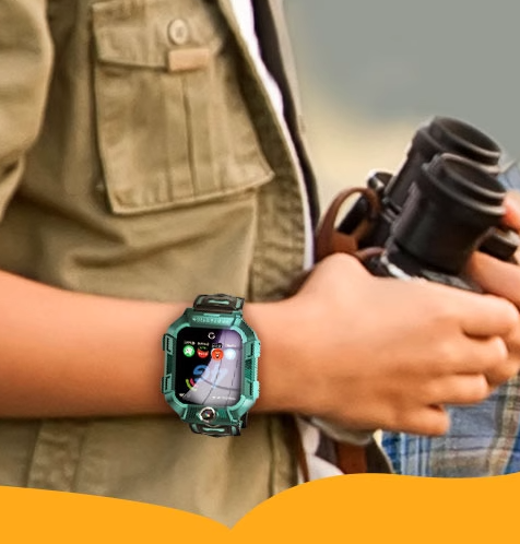 A63 Kids Smart Waterproof GPS Phone Watch with Dual Camera