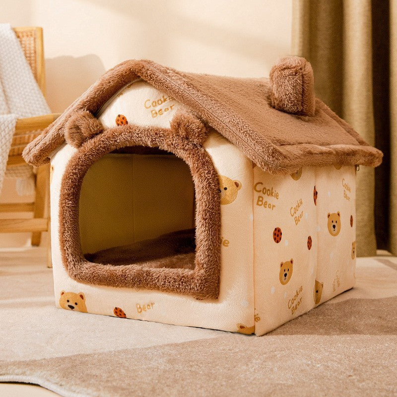 All-Season Thermal Enclosed Pet House & Brooder Nest
