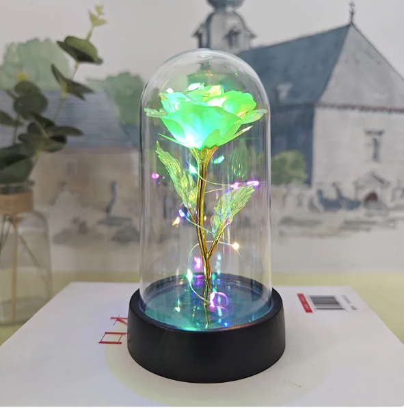 Legacy Love🔐 Forever Rose LED Night Light in Glass Dome