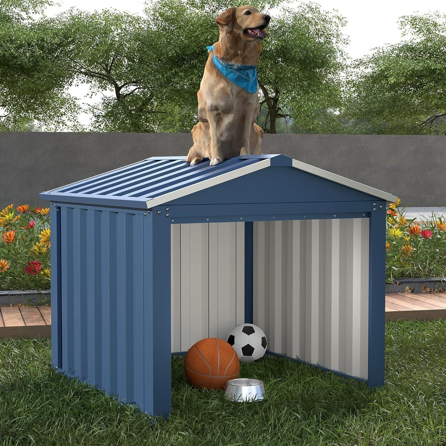 Professional 3ft x 3ft Galvanized Steel Outdoor Utility Storage Suite