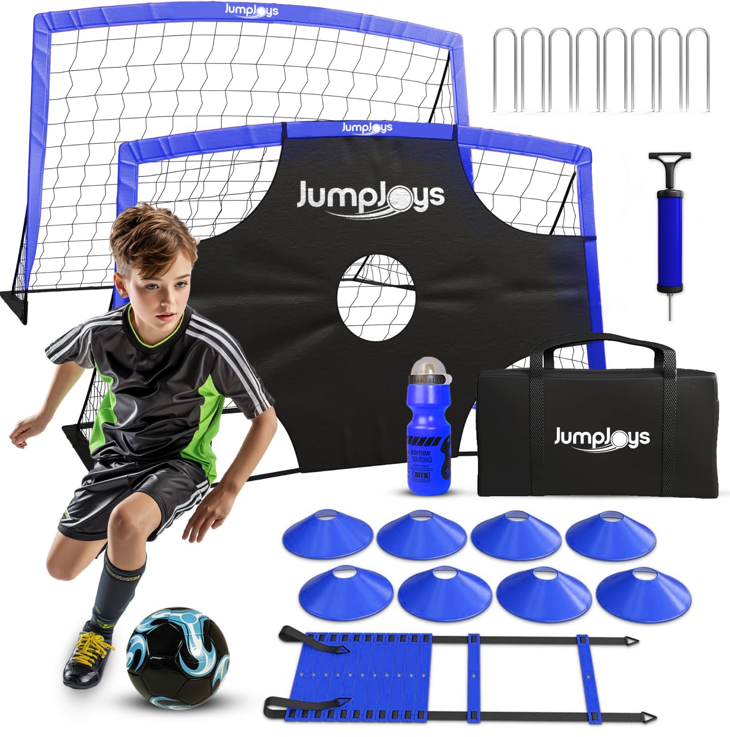 JumpJoys Professional 6x4ft Portable Pop-Up Soccer Training Suite