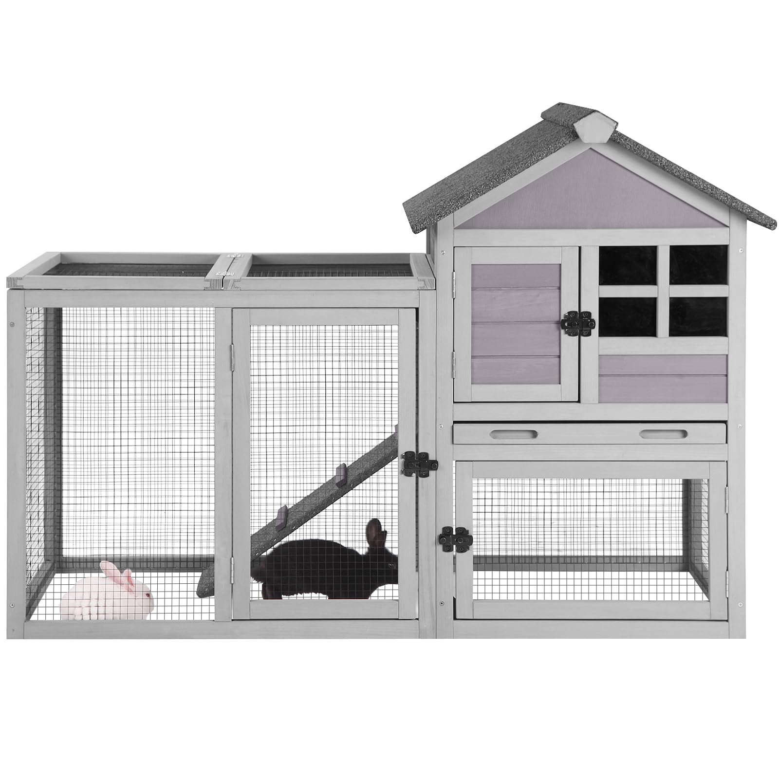 GUTINNEEN Expandable Outdoor Pet Hutch & Training Run