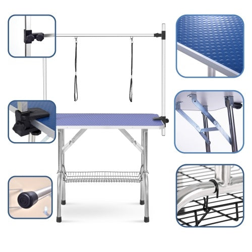 42" Heavy Duty Pet Grooming Table with Adjustable Arms