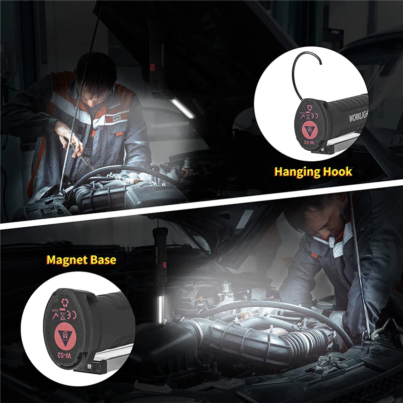 Professional Magnetic 360° Rechargeable LED COB Work Light Suite