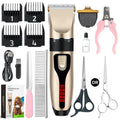 Low-Noise Professional Cordless Pet Hair Clipper & Trimmer Set