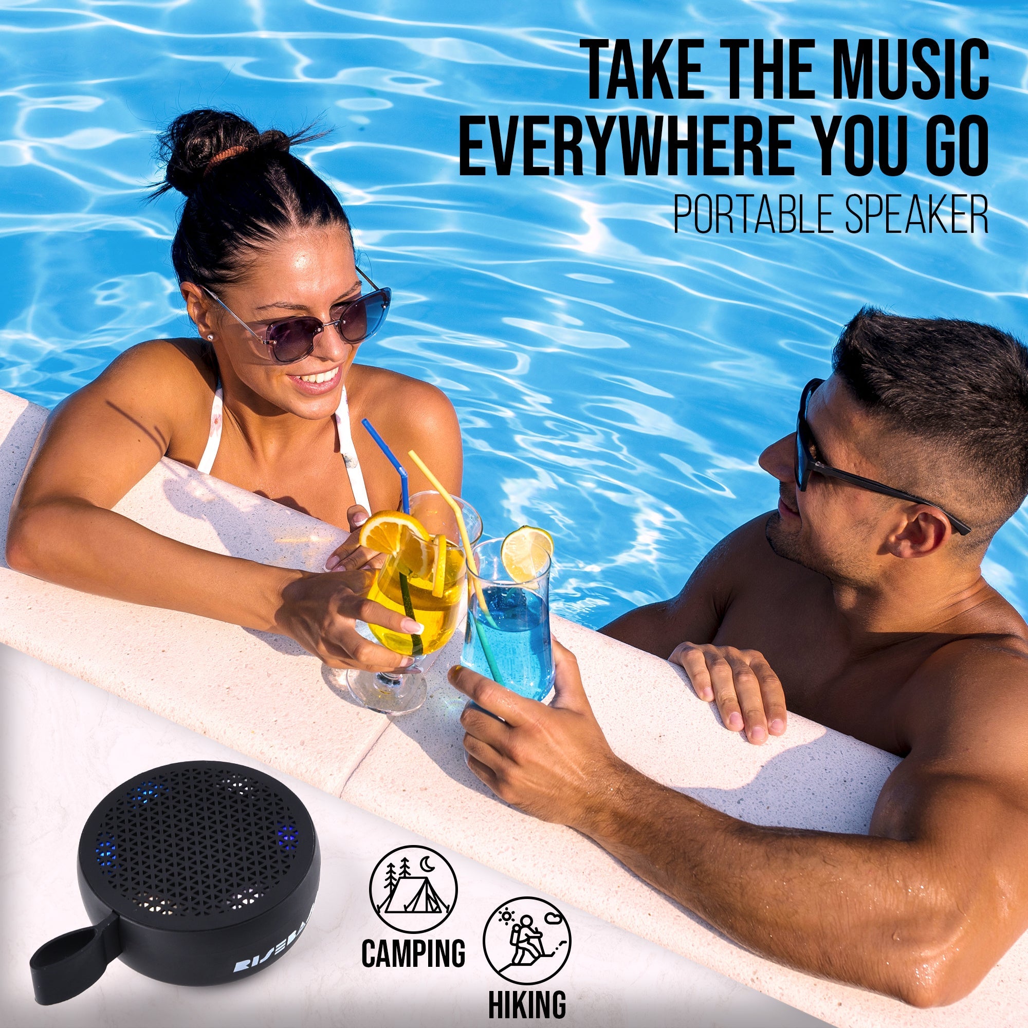 Secure-IT🔐 RISEBASS Professional Water Resistant Bluetooth Speaker & TWS Audio Suite