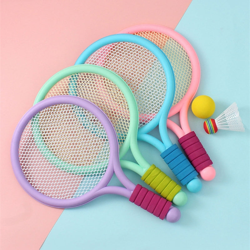 Premium Pastel Children's Badminton & Tennis Training Set