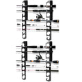 YHAspace 2-Pack Wall & Ceiling Fishing Rod Rack (Holds 16 Rods)