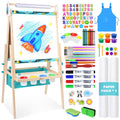 3-in-1 Kids Art Easel & 98-Piece Mega Accessory Kit