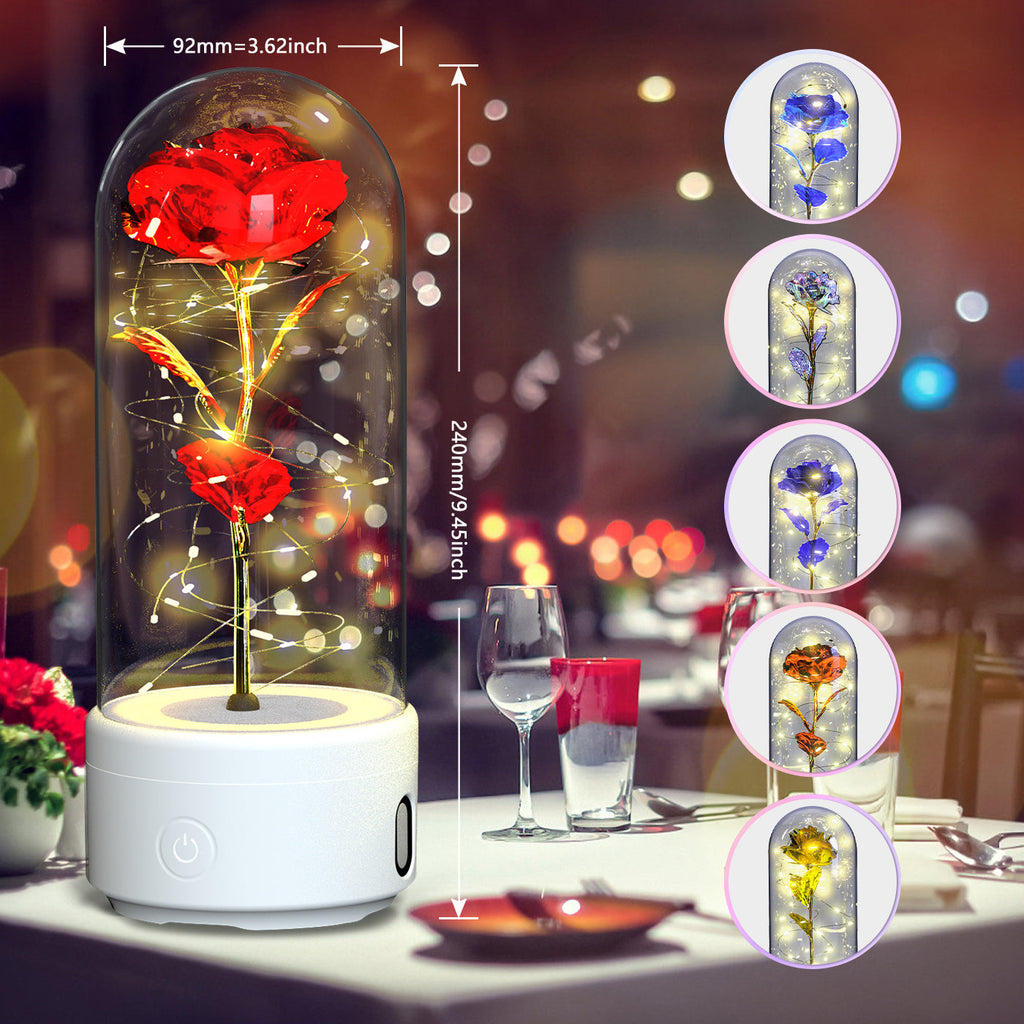2-in-1 Legacy Love Bluetooth Speaker & LED Forever Rose Suite