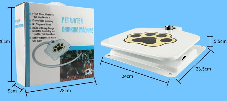 Outdoor Fresh-Flow Step-Activated Pet Water Fountain