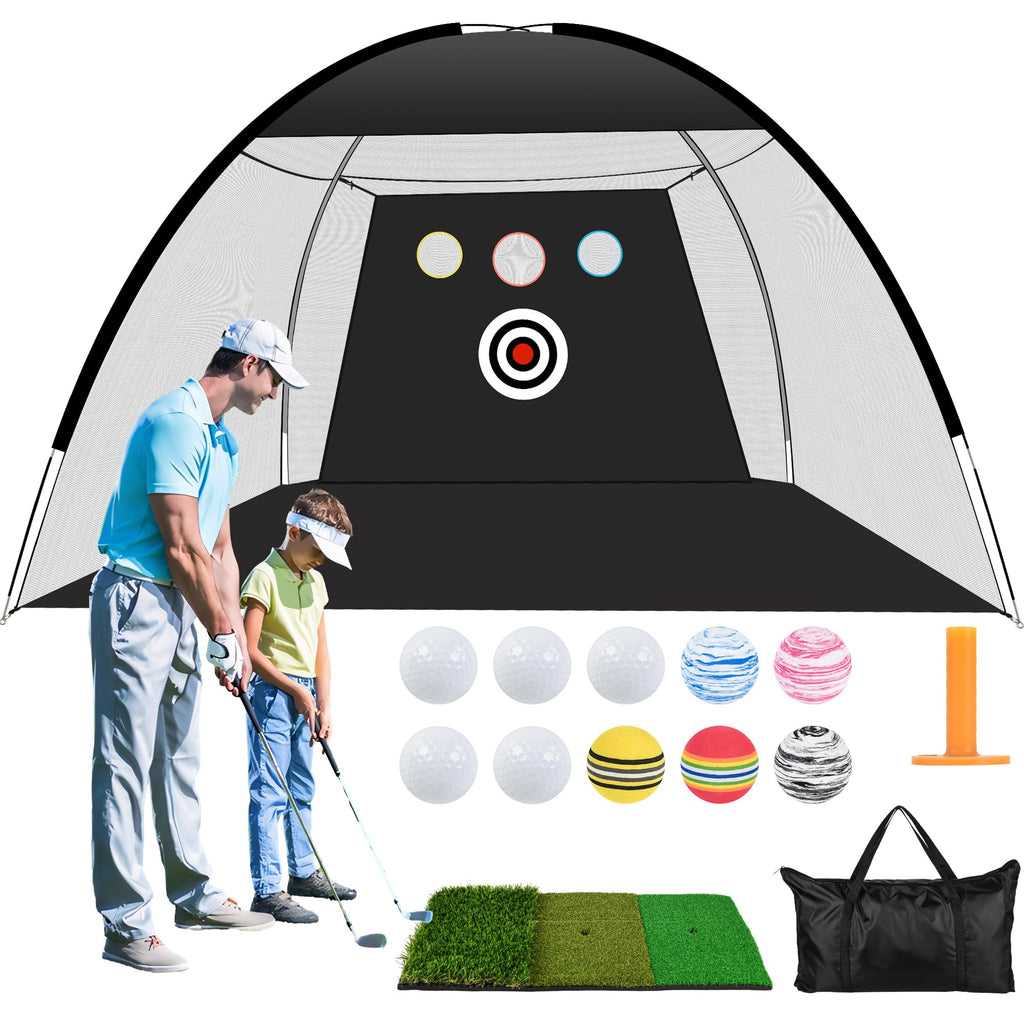 SRIVIJA Professional 10x7ft All-in-1 Golf Impact & Training Suite