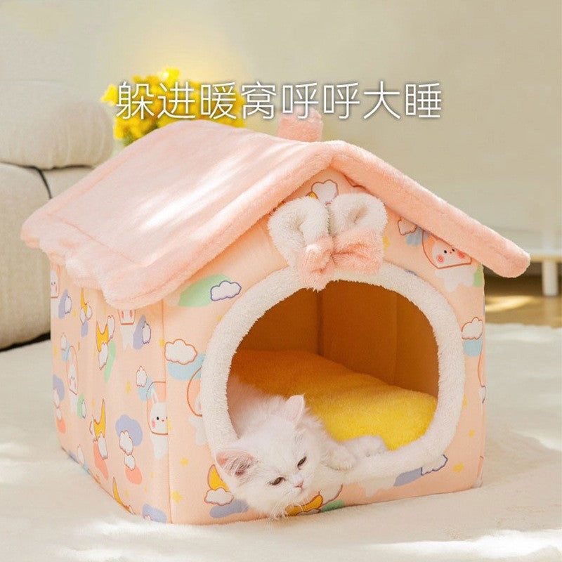 All-Season Thermal Enclosed Pet House & Brooder Nest