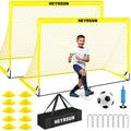 HEYRSUN 2-Pack Professional 5x3.6ft Pop-Up Soccer Training Suite