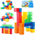 Premium Transparent Magnetic 3D Building Blocks Set