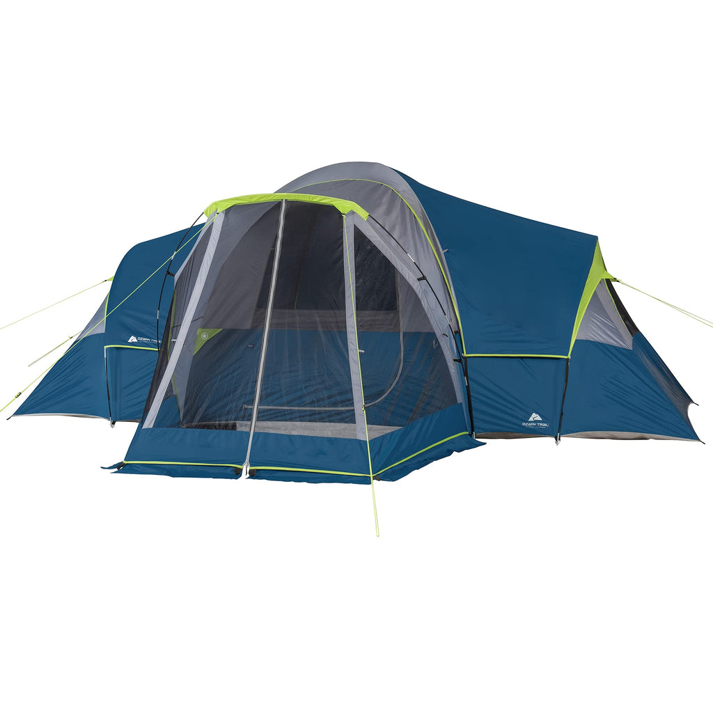 Lodge-Pro' 10-Person 3-Room Multi-Zone Dome Tent