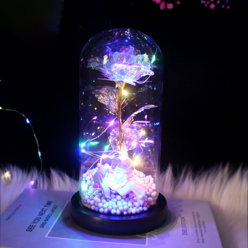 Legacy Love🔐 Preserved Forever Rose LED Night Light in Glass Dome