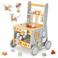 Wooden 2-in-1 Tool Bench & Learning Walker