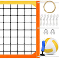 Professional 32x3 FT Heavy Duty Outdoor Volleyball Net with Steel Cable