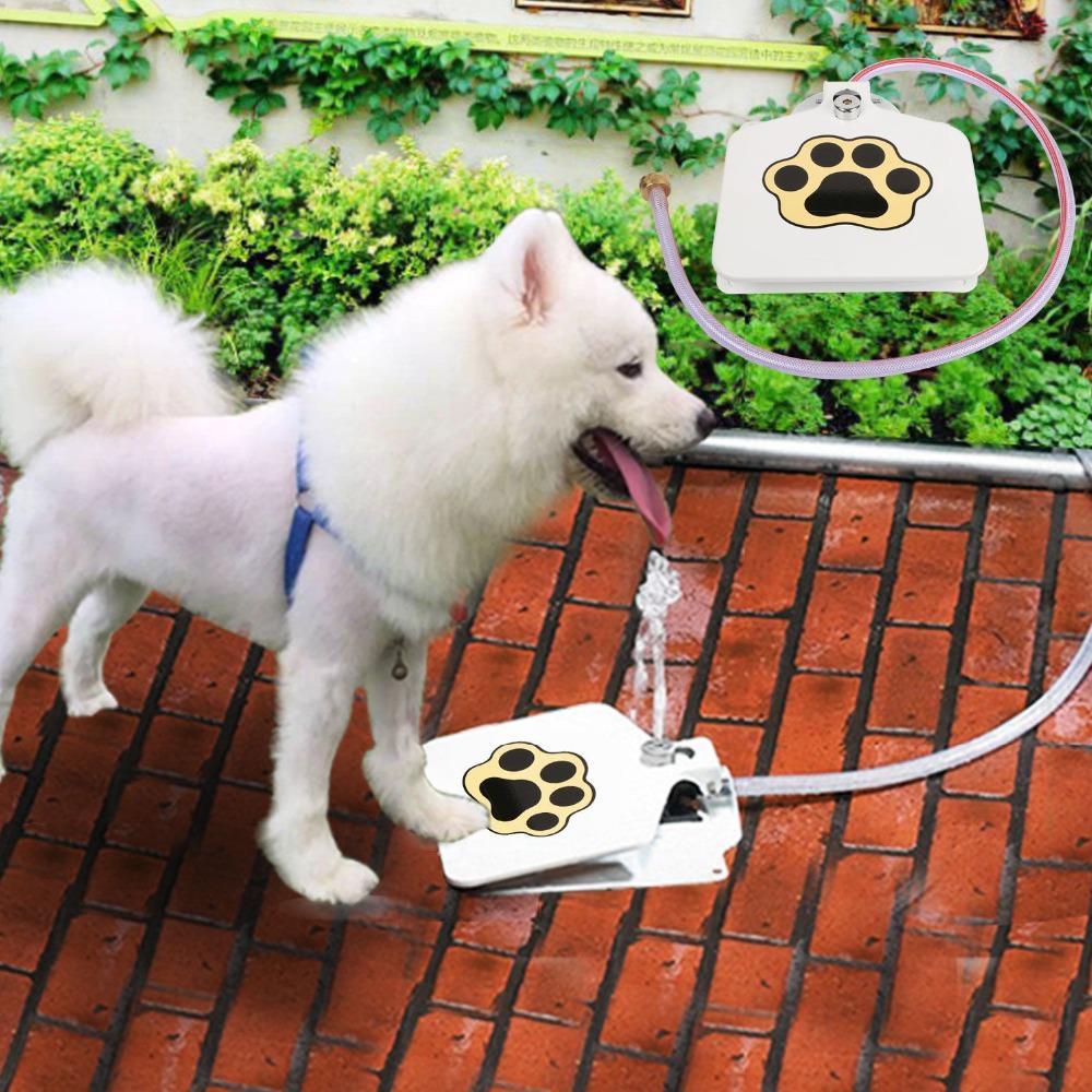 Outdoor Fresh-Flow Step-Activated Pet Water Fountain