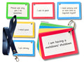 Expressive Communication Flash Cards with Travel Lanyard